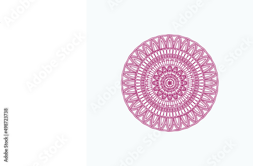 background with circles mandala pattern design illustration vector