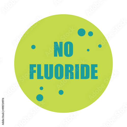 No fluoride ingredient, toothpaste packaging label