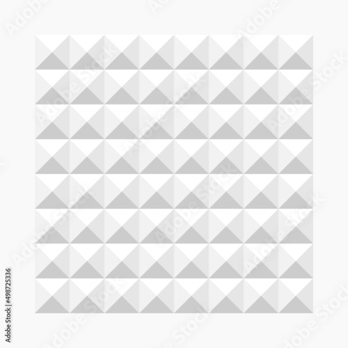 Gray seamless background with triangles and squares texture in tren design. Template for web intro, wallpaper or fabric with 3D pattern.