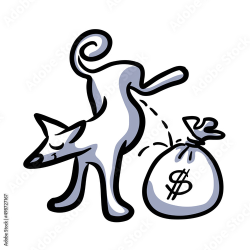 dog peeing on saving