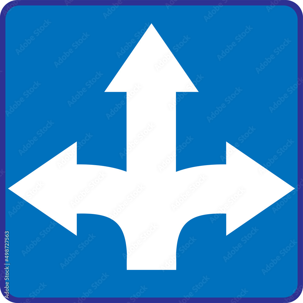 Highway and main road sign vector illustration Highway and main road sign vector illustration