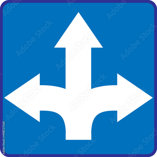 Highway and main road sign vector illustration