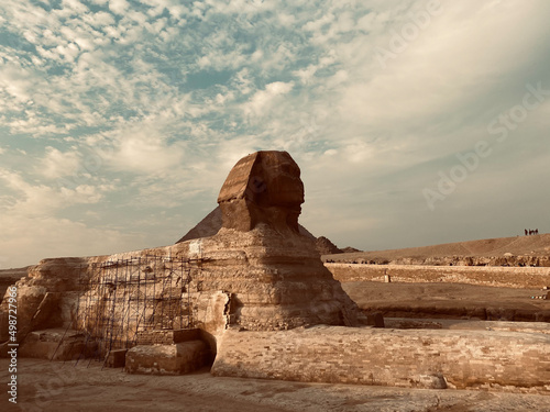 Great Sphinx of Giza in the Giza pyramid complex near Cairo  Egypt