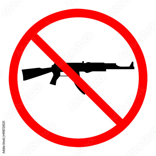 Do not use gun, Gun Shooting is prohibited, Rifle Shooting  is restricted