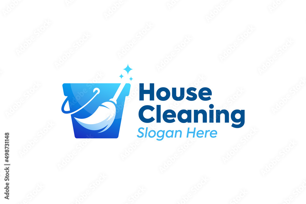 Home cleaning service logo design Home cleaning service logo design