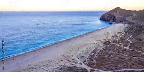 Beach of Los Muertos, Cabo de Gata-Níjar Natural Park, UNESCO Biosphere Reserve, Almería, Andalucía, Spain, Europe