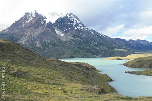 Fototapeta Naklejka Na Ścianę i Meble -  Chilean Patagonia landscape, Torres del paine