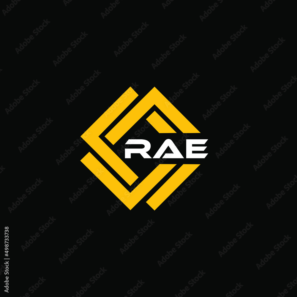 RAE 3 letter design for logo and icon.RAE monogram logo.vector