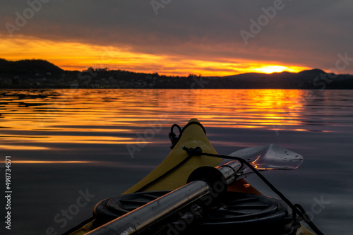 Tramonto in kayak sul lago di Bolsena