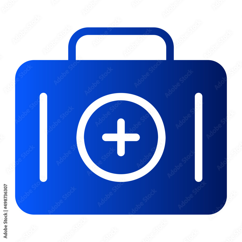 medical kit gradient icon medical kit gradient icon