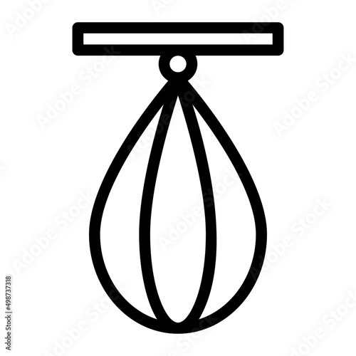 punching bag line icon