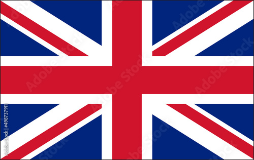 Valokuvatapetti british flag vector illustration design