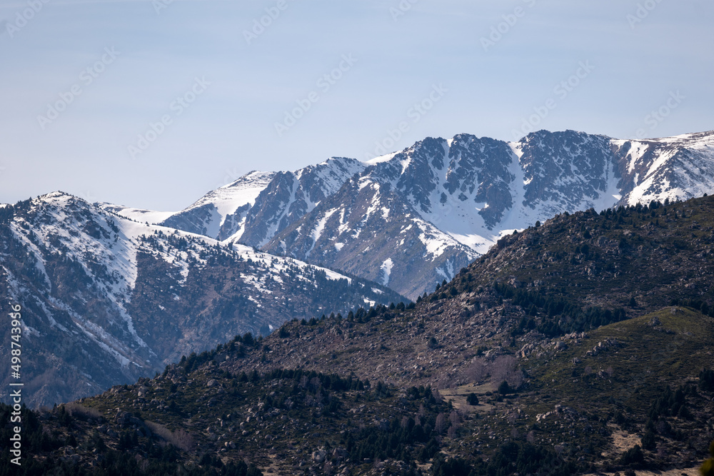 landscape with snow