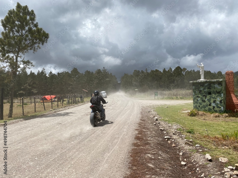 Obraz premium riding a bike