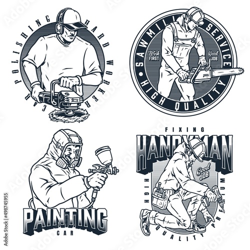 Labels collection with manual workers