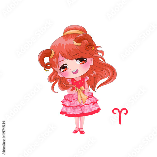 chibi aries zodiac sign