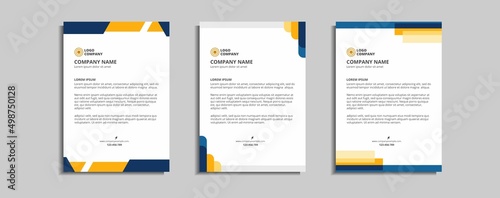modern corporate letterhead template design