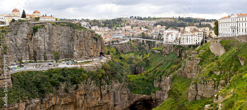View of Constantine city on the cliff, Algeria