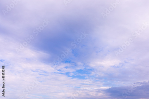 Fototapeta Naklejka Na Ścianę i Meble -  Blue cloudy sky. Sky background gradient, bright and enjoy your look with refreshing sky.
