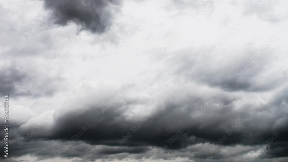 Epic time lapse of fast moving clouds and dark sky before dramatic storm. HDR footage of Cumulus cloudscape weather timelapse. Evil looking clouds. 4K. Epic time lapse of fast moving clouds and dark sky before dramatic storm. HDR footage of Cumulus cloudscape weather timelapse. Evil looking clouds. 4K.