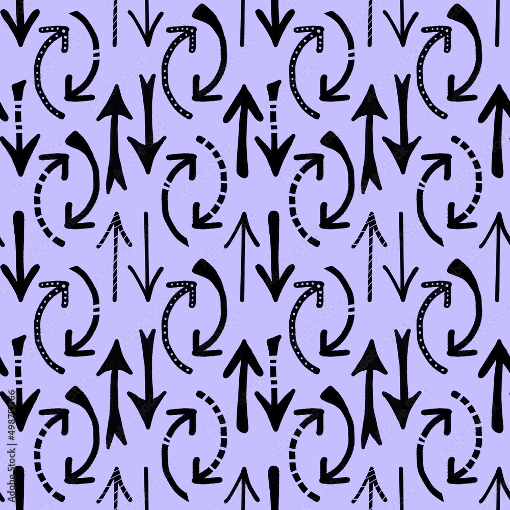 Seamless arrows pattern for fabrics and textiles and packaging and gifts and cards and linens and kids