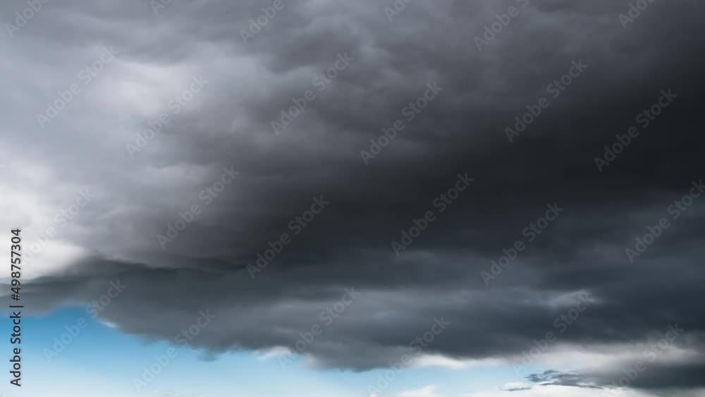 Epic time lapse of fast moving clouds and dark summer sky before dramatic storm. HDR footage of cloudscape weather timelapse. Concepts of climate change aftermath, hurricane, natural disaster. 4K. Epic time lapse of fast moving clouds and dark summer sky before dramatic storm. HDR footage of cloudscape weather timelapse. Concepts of climate change aftermath, hurricane, natural disaster. 4K.
