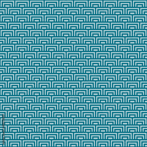 colorful simple vector flat art new bridge and cyan seamless pattern of minimalistic geometric scaly square pattern in japanese style