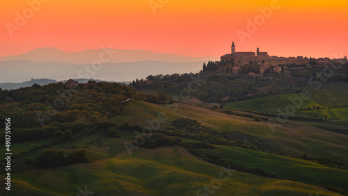 Amazing Sunset in Val D`Orcia Tuscany