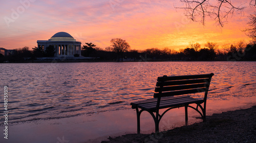 Sunrise at the Tidal Basin on a Winter Morning