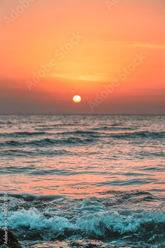 Fototapeta Naklejka Na Ścianę i Meble -  tramonto mare italia 