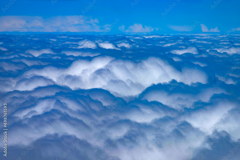 Vue aérienne nuages