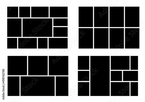 Wallpaper Mural Creative vector collage templates. Frames for photos or images. Torontodigital.ca