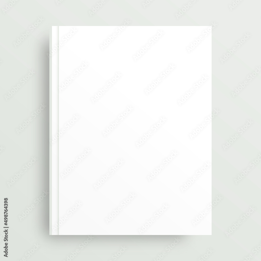 White realistic blank on gray background. Mockup for the presentation. White realistic blank on gray background. Mockup for the presentation.