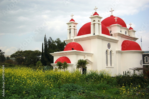kinneret orthodox church tiberias israel photo