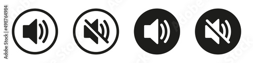 Speaker Icon. Sound Icon, Vector Illustration photo