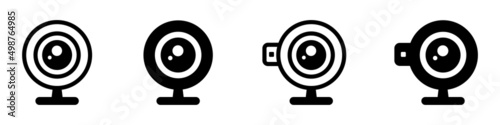 Digital Web Camera Device Icon Vector Illustration