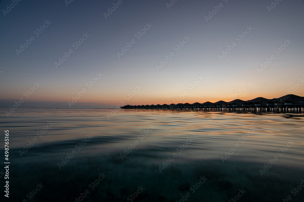sunset on the Maldives sunset on the Maldives
