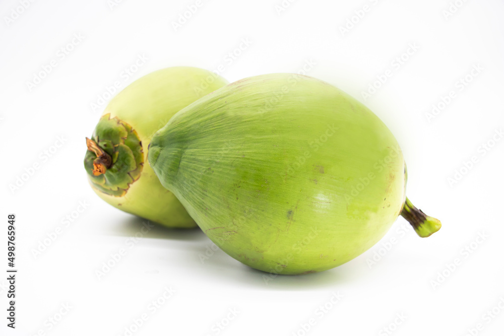 Green coconut Fruit isolated on white background Green coconut Fruit isolated on white background