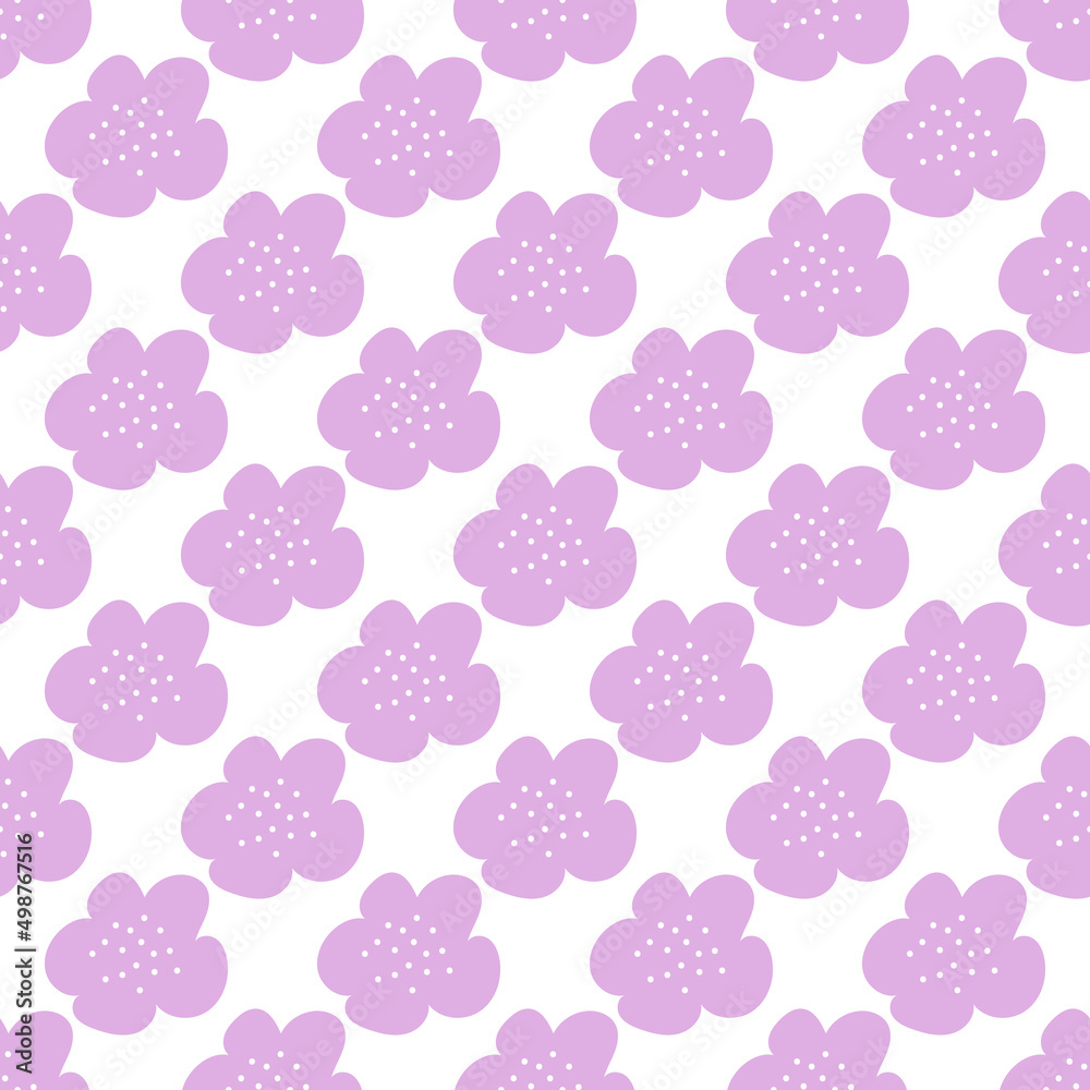 Floral seamless vector pattern with flowers. Spring flora. Simple hand-drawn kids style. Pretty ditsy for fabric, textile, wallpaper. Digital paper in white background Floral seamless vector pattern with flowers. Spring flora. Simple hand-drawn kids style. Pretty ditsy for fabric, textile, wallpaper. Digital paper in white background