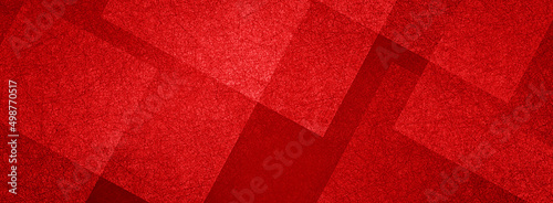 Red abstract background design, texture detail on geometric transparent layered triangle shapes, rectangle banner or red paper in abstract modern art business pattern for products or creative website
