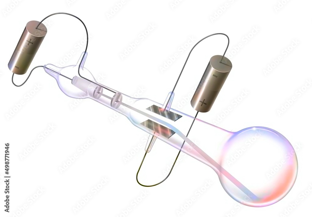 Obraz premium Cathode ray tube allowing to demonstrate the existence of the electron.
