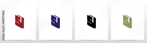 Book With Marker Letter Logo Design S