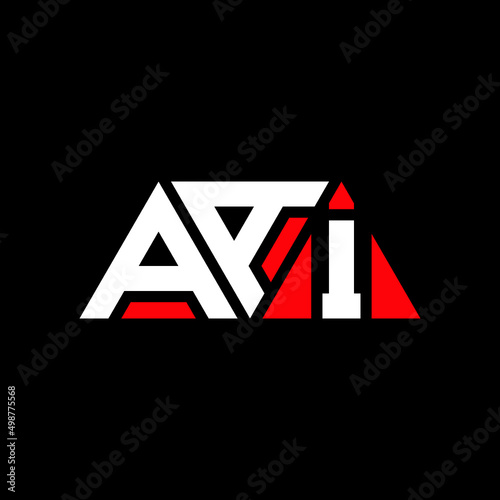 AAI letter logo design with polygon shape. AAI polygon and cube shape logo design. AAI hexagon vector logo template white and black colors. AAI monogram, business and real estate logo. photo