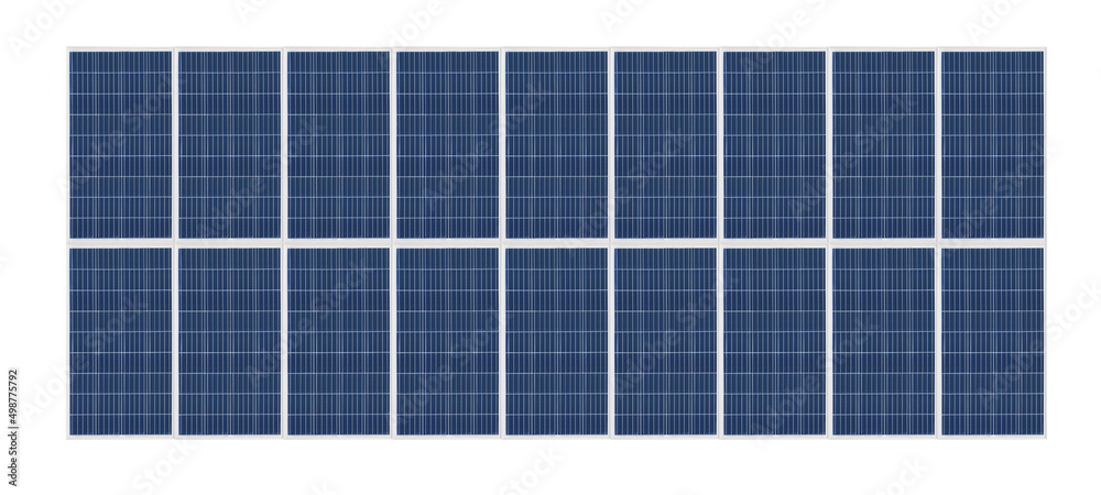 Photovoltaic solar cell panels isolated on white background. Environmental theme. Green energy concept. Photovoltaic solar cell panels isolated on white background. Environmental theme. Green energy concept.