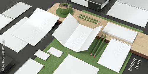 Foto Blank corporate identity mockup