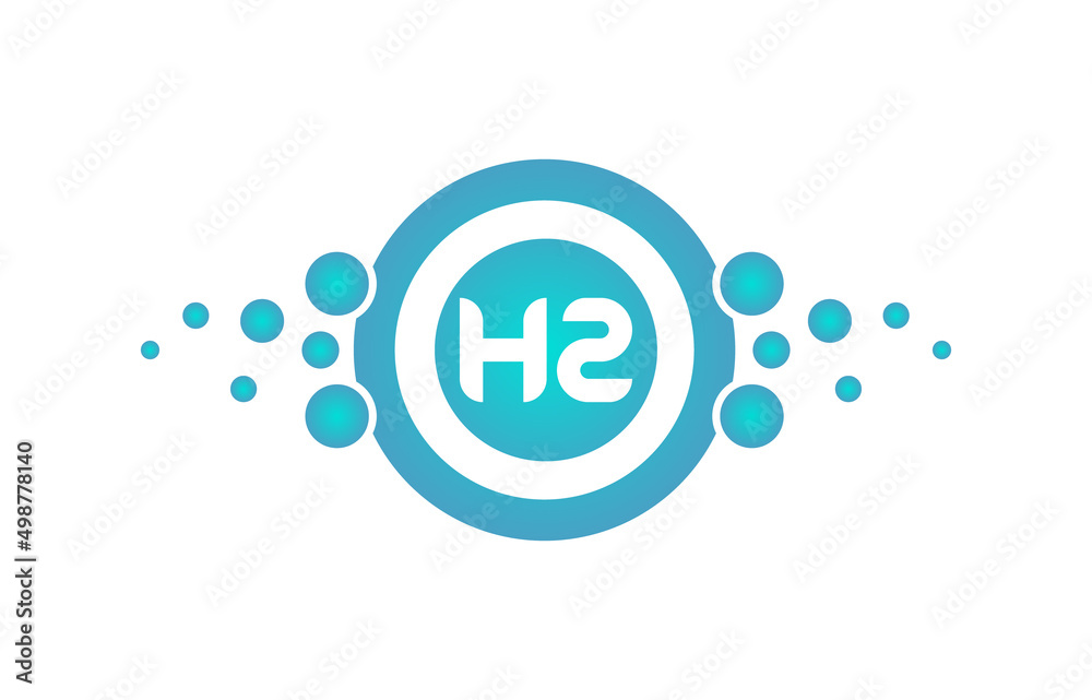 h2 letter original monogram logo design Stock Vector | Adobe Stock