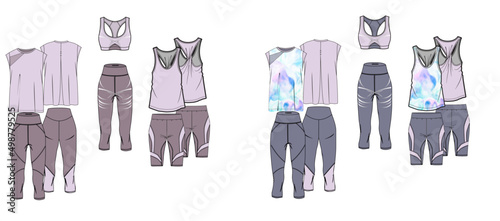 collections of sportswear, activewear design