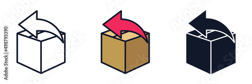 return icon symbol template for graphic and web design collection logo vector illustration