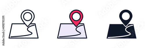 destination icon symbol template for graphic and web design collection logo vector illustration