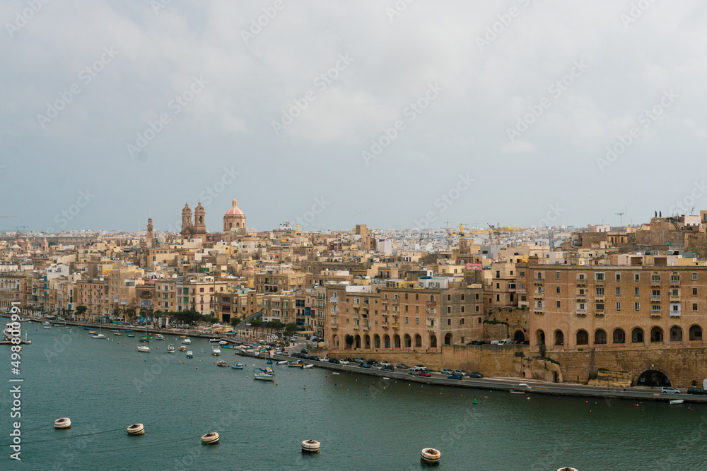 Landscape of the city of La Valleta in Malta